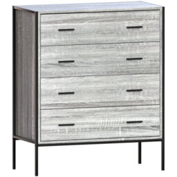 Lassic Vida Designs Brooklyn Grey 4 Drawer Chest (H)990mm (W)830mm (D)400mm - thumbnail 8
