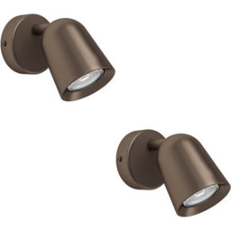 Loops 2 Pack Modern Design Dark Bronze Led Ceiling Spotlight For Any Room - Stylish Indoor Lighting