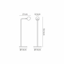 Luminosa Lighting Luminosa Eyes 55.5Cm Table Lamp, 6W Led, 3000K, 390Lm, Sand Black, 3Yrs Warranty - thumbnail 5