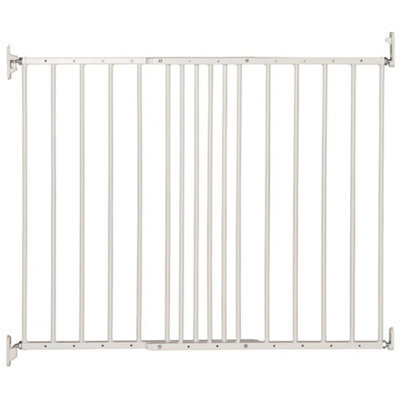 Safetots Extending Metal Screw Fit Baby Stair Gate, White, 62.5Cm - 106.8Cm, Safety Gate For Toddler, Safety Barrier For Baby - image 1