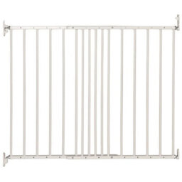 Safetots Extending Metal Screw Fit Baby Stair Gate, White, 62.5Cm - 106.8Cm, Safety Gate For Toddler, Safety Barrier For Baby - thumbnail 2