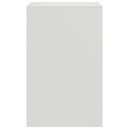 Berkfield Bedside Cabinet White 34.5X39X62 Cm Steel - thumbnail 8