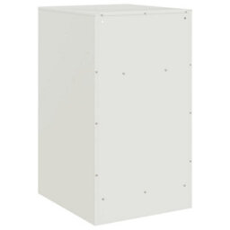 Berkfield Bedside Cabinet White 34.5X39X62 Cm Steel - thumbnail 9