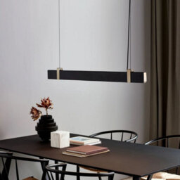 Nordlux Lilt Metal Pendant Light 3-Level Dimming Black,mains Led