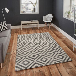 Think Rugs Elegant 4893 Grey White Rug-120Cm X 170Cm - thumbnail 1