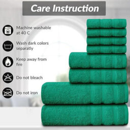 Casabella Luxury 100% Egyptian Cotton Towel Bale 8 Pieces 550 Gsm - thumbnail 3