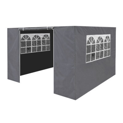 Sealey Dellonda Premium Gazebo/marquee Side Walls/doors/windows, Fits 3 X 3M Models - Dark Green (Dg148) - image 1