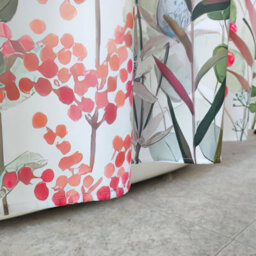 Neel Blue Wildflower Shower Curtain Polyester Mould & Mildew Resistant With 12 Curtain Hook 180Cm X 180Cm - thumbnail 6