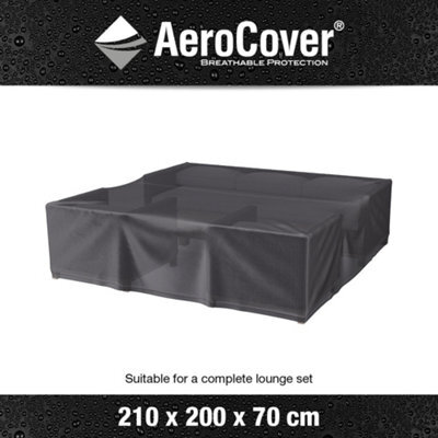 Pacific Lifestyle Platinum Aerocover Outdoor Lounge Set Waterproof Breathable Rip-Stop Polyester Cover W210Xd200Xh70Cm - image 1