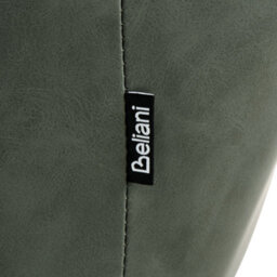 Beliani Set Of 2 Dining Chairs Sansarc Faux Leather Dark Green - thumbnail 9