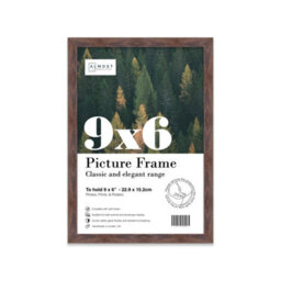 9X6 Walnut Picture Frame (22.9 X 15.2Cm) Poster, Photo, Artwork, Gallery Wall Or Print - thumbnail 1
