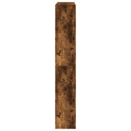 Berkfield Shoe Cabinet Smoked Oak 80X21X125.5 Cm Engineered Wood - thumbnail 6