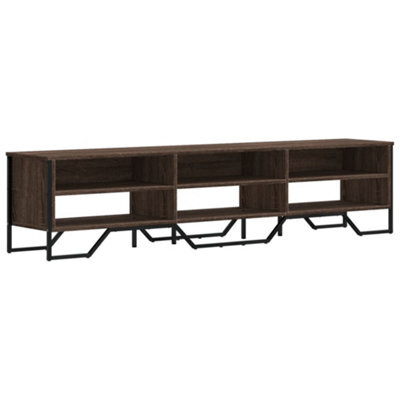 Berkfield Modern Tv Cabinet Brown Oak 180X34X41 Cm Engineered Wood - image 1
