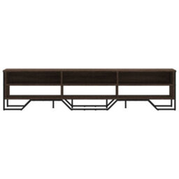 Berkfield Modern Tv Cabinet Brown Oak 180X34X41 Cm Engineered Wood - thumbnail 4