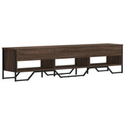 Berkfield Modern Tv Cabinet Brown Oak 180X34X41 Cm Engineered Wood - thumbnail 6