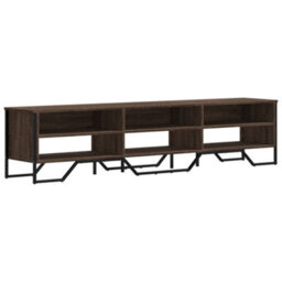 Berkfield Modern Tv Cabinet Brown Oak 180X34X41 Cm Engineered Wood - thumbnail 1