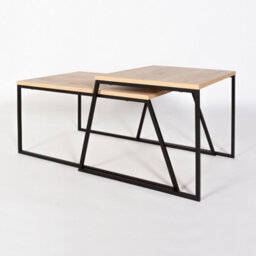 Decortie Pal Modern Coffee Table 88Cm Multipurpose Open Shelf Oak Living Room H 38Cm - thumbnail 7
