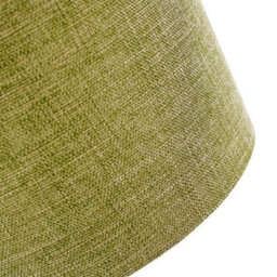 Happy Homewares Contemporary And Sleek Olive Sage Plain Linen Fabric Drum Lamp Shade 60W Maximum - thumbnail 4