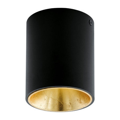 Elegant Black And Gold Round Led Ceiling And Wall Light - 3.3W Downlight - image 1