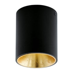 Elegant Black And Gold Round Led Ceiling And Wall Light - 3.3W Downlight - thumbnail 1
