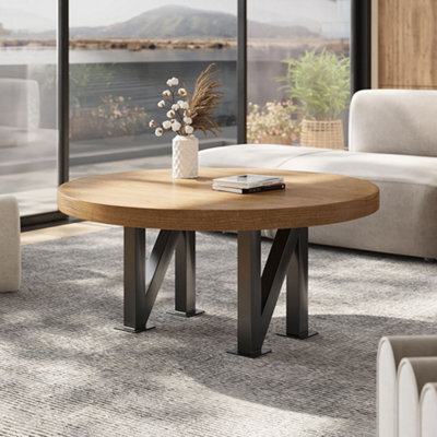 Darphe Pair Of Minimalist N-Shaped Iron Table Legs With Anti-Slip Support, 40Cm H - image 1