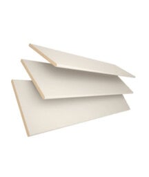 50mm Slat Cream Real Wood Venetian Blind With Strings 120Cm Drop 225Cm Wide - thumbnail 2