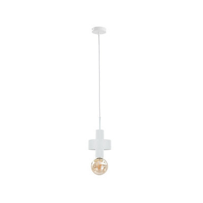 Luminosa Lighting Luminosa Unica Slim Pendant Ceiling Light White, 12Cm, 1X E27