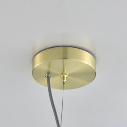Furniturebox Uk Emily Brass And Smoked Glass Pendant Ceiling Light - thumbnail 7