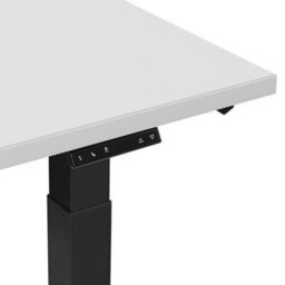 Beliani Electric Adjustable Standing Desk Destin Ii Grey/ Black 130 Cm 72 Cm - thumbnail 6