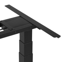 Beliani Electric Adjustable Standing Desk Destin Ii Grey/ Black 130 Cm 72 Cm - thumbnail 8