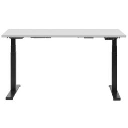 Beliani Electric Adjustable Standing Desk Destin Ii Grey/ Black 130 Cm 72 Cm - thumbnail 4