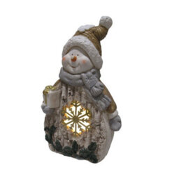 SecureFix Direct Light Up Snowman Snowflake Figurine (Xmas Led Festive Ornament Decoration) - thumbnail 3