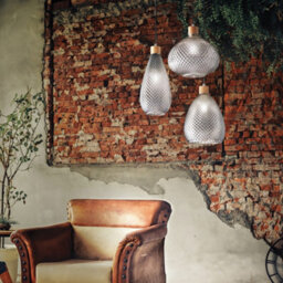 Ideal Lux Bergen-1 Indoor Dome Ceiling Pendant Lamp 1 Light Grey, E27 - thumbnail 2