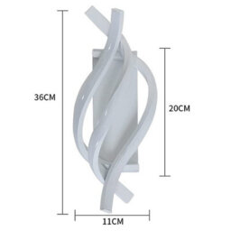 Modern Wall Lamp White Led Wall Sconce Indoor Wall Light For Living Room Corridor Staircase Bedroom (Warm White) - thumbnail 2