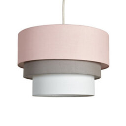 Valuelights Aztec 3 Tier Pink Fabric Ceiling Light Shade (D)30Cm - thumbnail 1