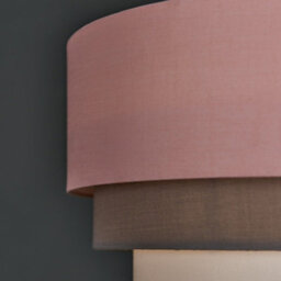 Valuelights Aztec 3 Tier Pink Fabric Ceiling Light Shade (D)30Cm - thumbnail 3