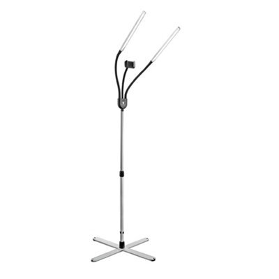 Daylight Gemini Led Floor Lamp Ultra-Bright Twin Light Heads With Flexible Arms For Crafting & Reading - image 1