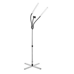 Daylight Gemini Led Floor Lamp Ultra-Bright Twin Light Heads With Flexible Arms For Crafting & Reading - thumbnail 1