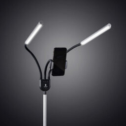Daylight Gemini Led Floor Lamp Ultra-Bright Twin Light Heads With Flexible Arms For Crafting & Reading - thumbnail 3