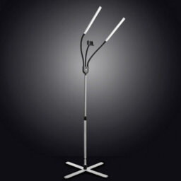 Daylight Gemini Led Floor Lamp Ultra-Bright Twin Light Heads With Flexible Arms For Crafting & Reading - thumbnail 2