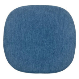 Fusion Living White Tulip Dining Chair With Velveteen Navy Cushion - thumbnail 7