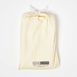 Homescapes Yellow Cotton Stripe Cot Bed Duvet Cover Set 330 Thread Count - thumbnail 5