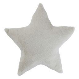 Furn. Kids White Star Fur Effect Indoor Cushion, (L)40Cm X (W)40Cm - thumbnail 2