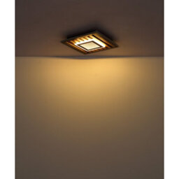 Luminosa Lighting Luminosa Woody 40Cm Integrated Led Semi Flush Ceiling Light Matt Black Led 3000K - thumbnail 6