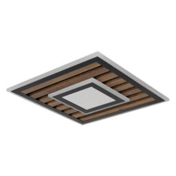 Luminosa Lighting Luminosa Woody 40Cm Integrated Led Semi Flush Ceiling Light Matt Black Led 3000K - thumbnail 2