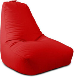 rucomfy Beanbags Rucomfy Indoor Or Outdoor Adults Water Resistant Red Beanbag Chair - thumbnail 2
