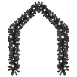 Walplus Christmas Garland With Led Lights 20 M Black - thumbnail 3