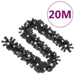 Walplus Christmas Garland With Led Lights 20 M Black - thumbnail 8