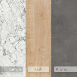 Decortie Modern Nesty Coffee Table Nest Of 3 Tables Oak, Retro Grey, White Marble Effect Nested Table Engineered Wood W/metal Legs - thumbnail 8