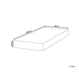 Beliani Latex Pocket Spring Mattress Daydream H3/4 Firm 90 X 200 Cm (Eu Single) - thumbnail 3